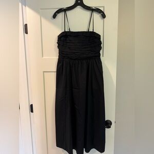 Abercrombie & Fitch Black Elastic Back Midi Dress